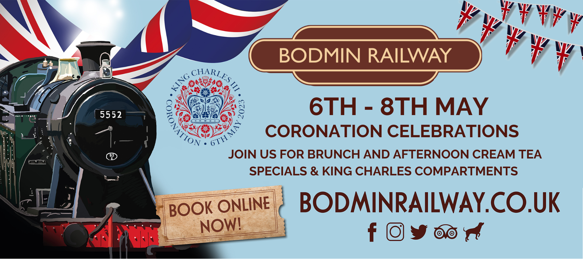 Coronation Celebrations at Bodmin Railway