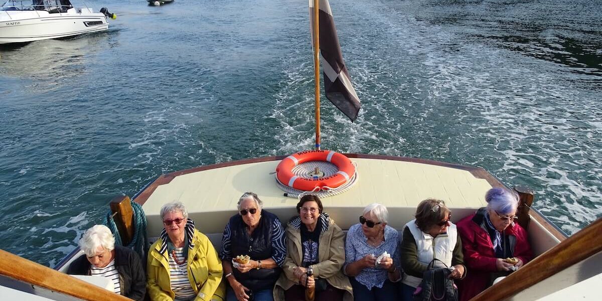 People on the Fal River Ferry