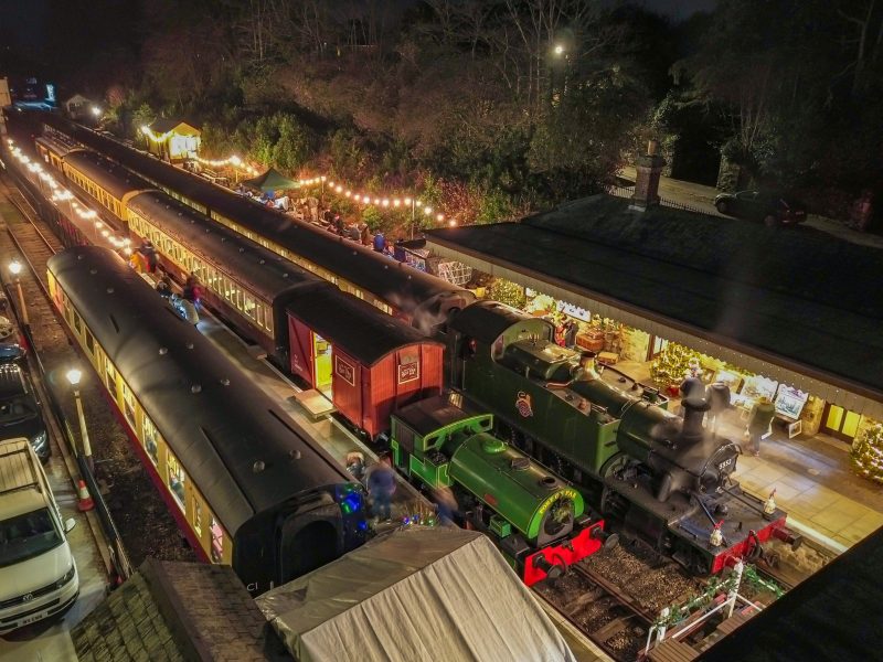 Christmas market at Bodmin Railway
