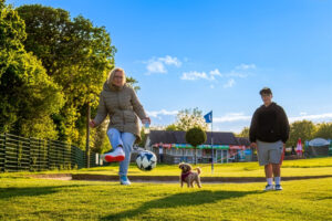 Cornwall FootballGolf Lady and dog 300x200