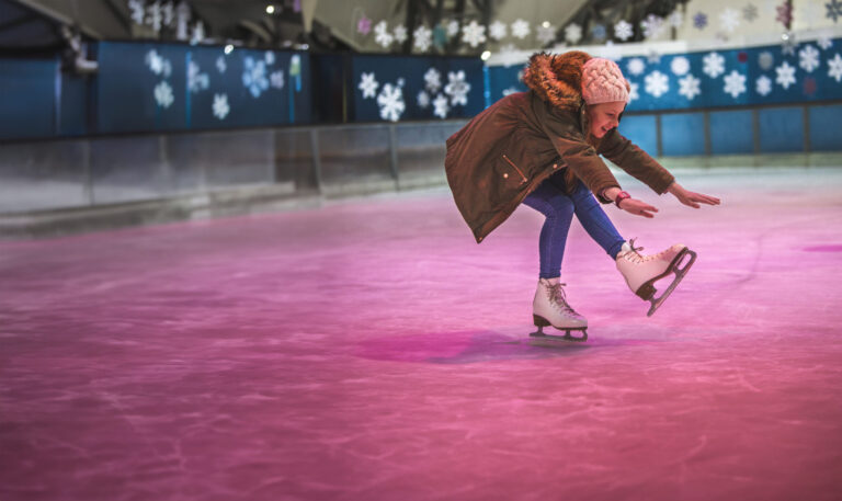 Ice skating at the Eden Project